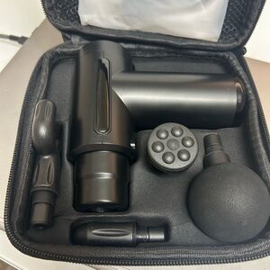 Black Massage Gun Set